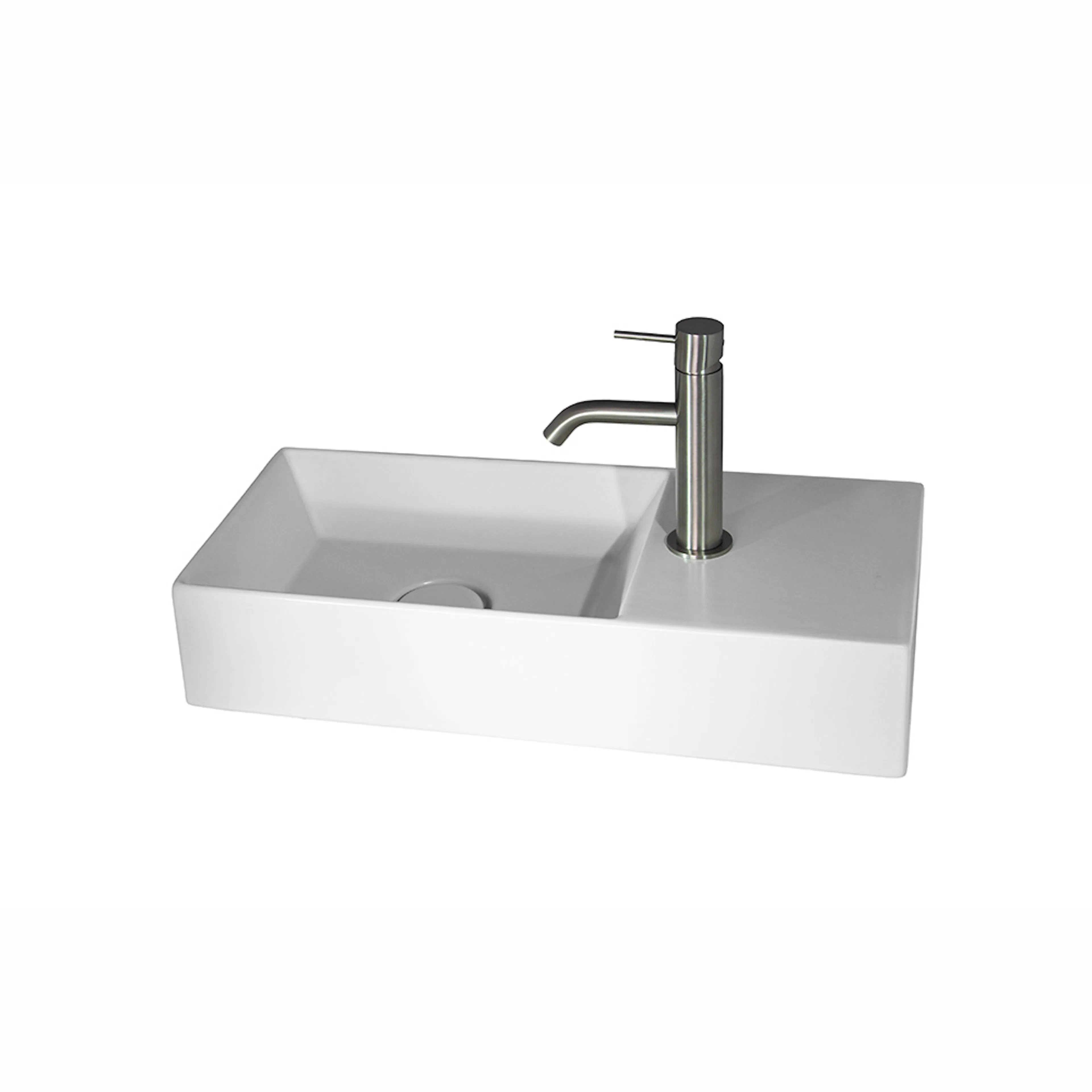 Tvättställ Salina bänk/vägg 550x250 550x250 mm, Vit