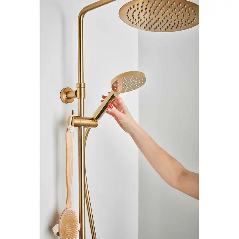 TAKDUSCH STUDIO MÄSSING CC160 M 250MM DUSCHHUVUD Mässing, cc-mått: 160 mm, Duschhuvud: Ø250 mm
