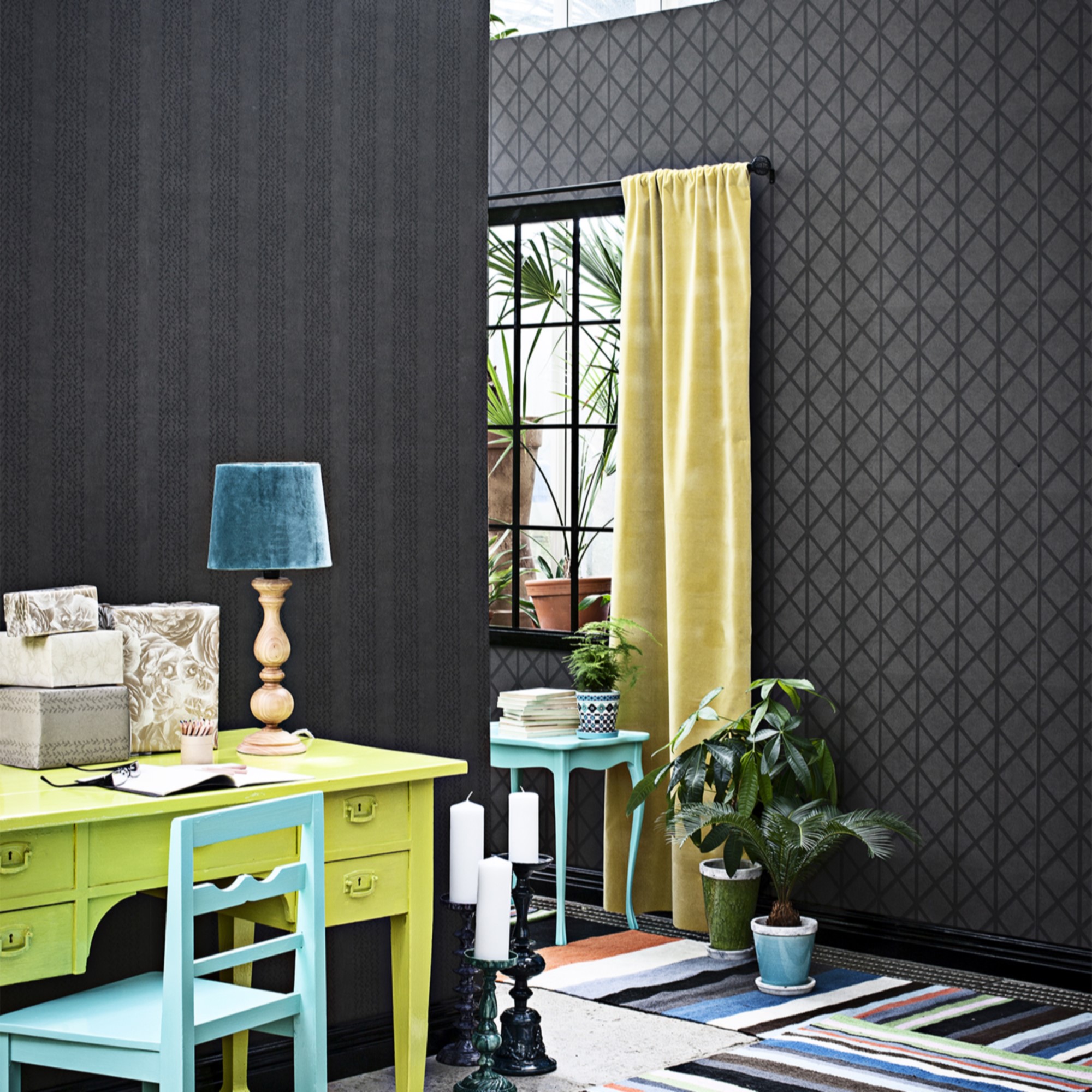 Tapet Decor Maison Eden Clambering Plants Mörkbrun