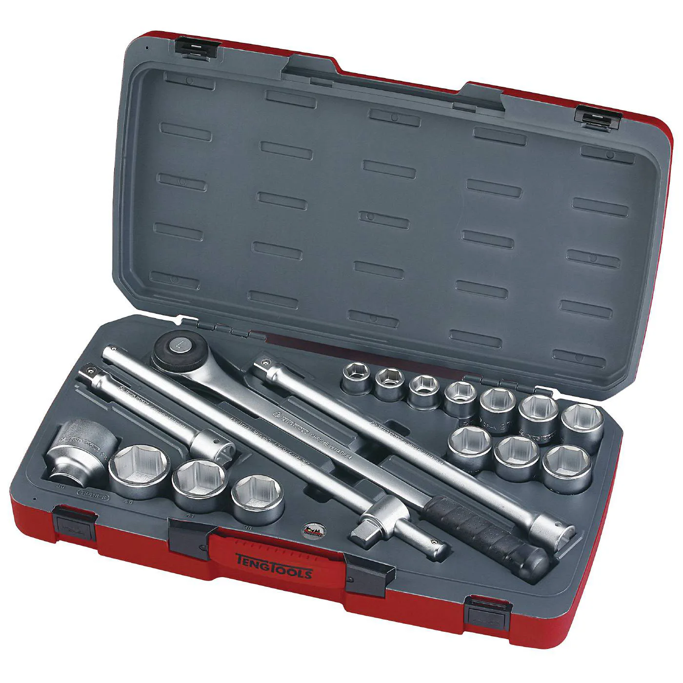 Hylsnyckelsats med 3/4 tum fyrkantsfäste Teng Tools T3418-6