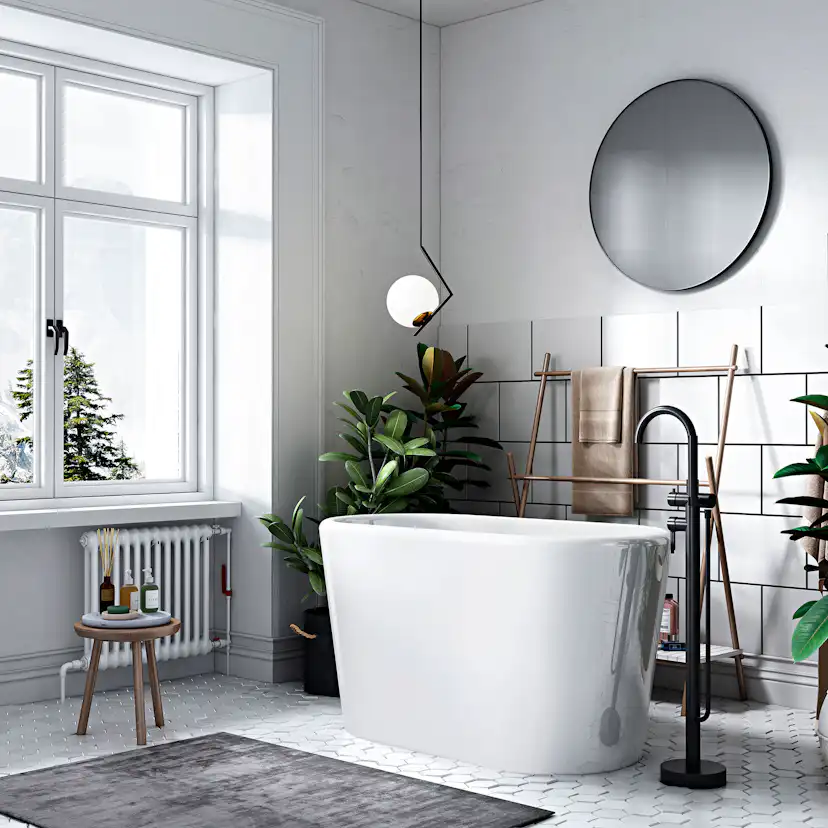 Sittbadkar Bathlife Ideal Fristående Vit