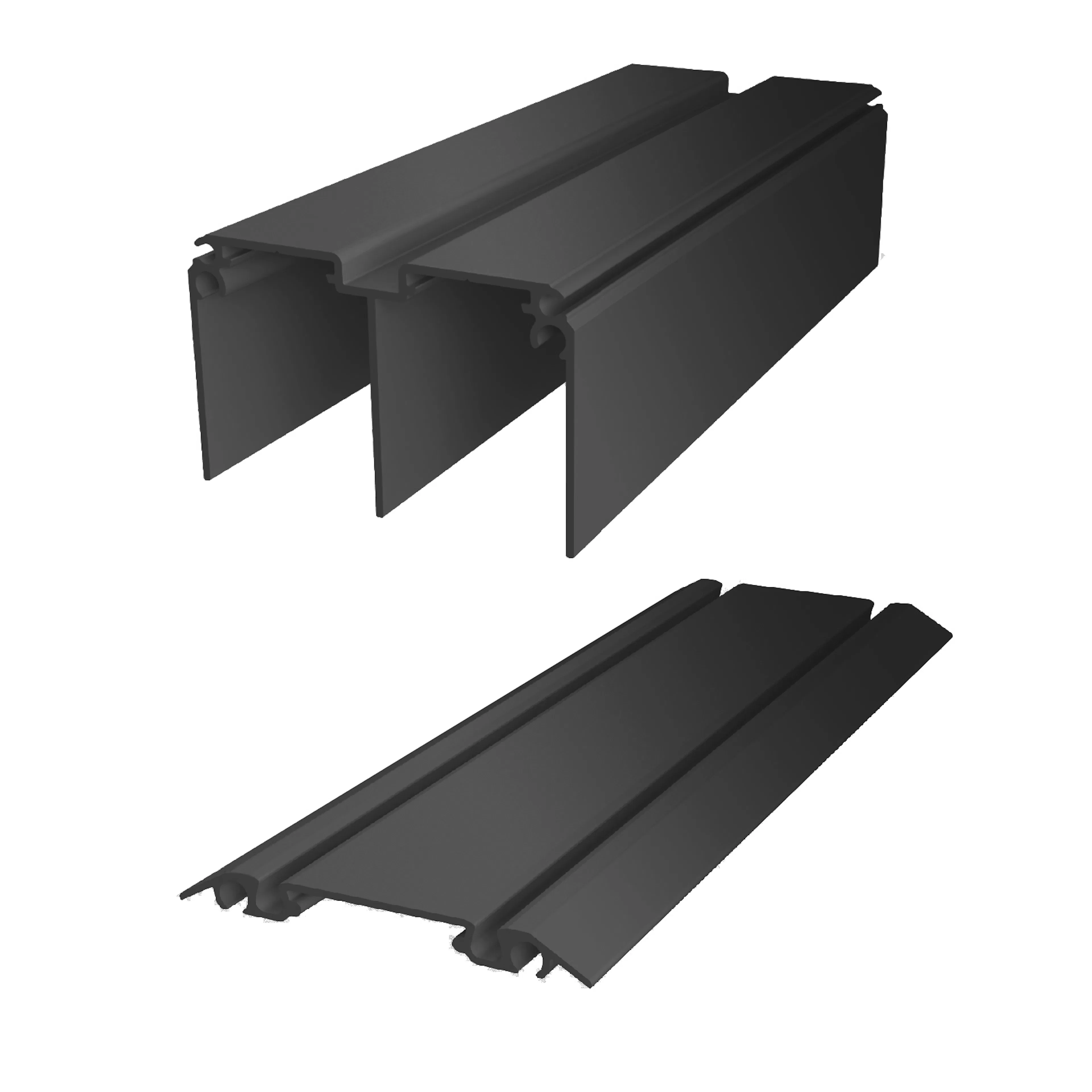 Decotique tak o golvskena aluminium 1803mm  svart Längd: 1803 mm