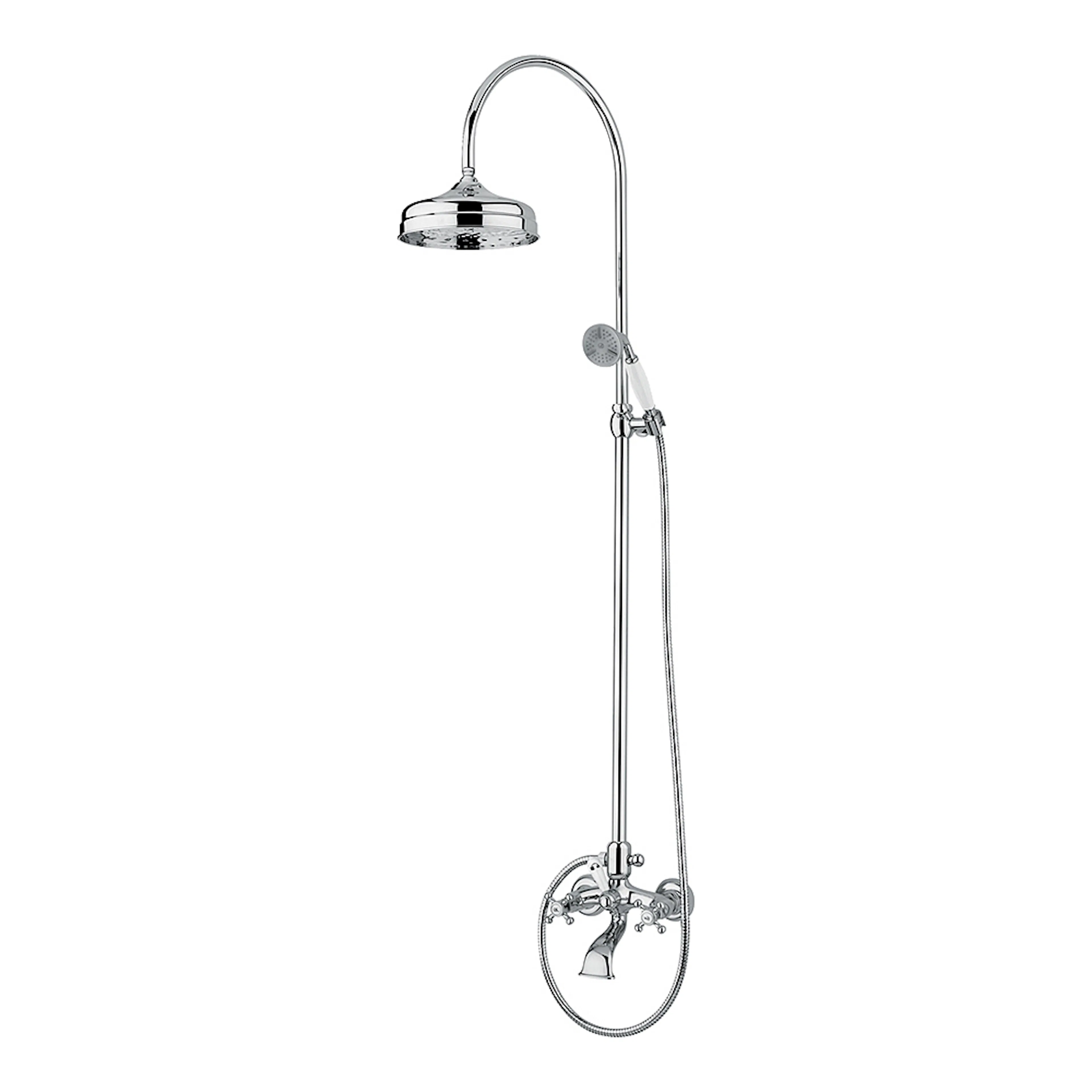 Takduschset Tapwell Classic XCOL022-150 med Badkarsblandare