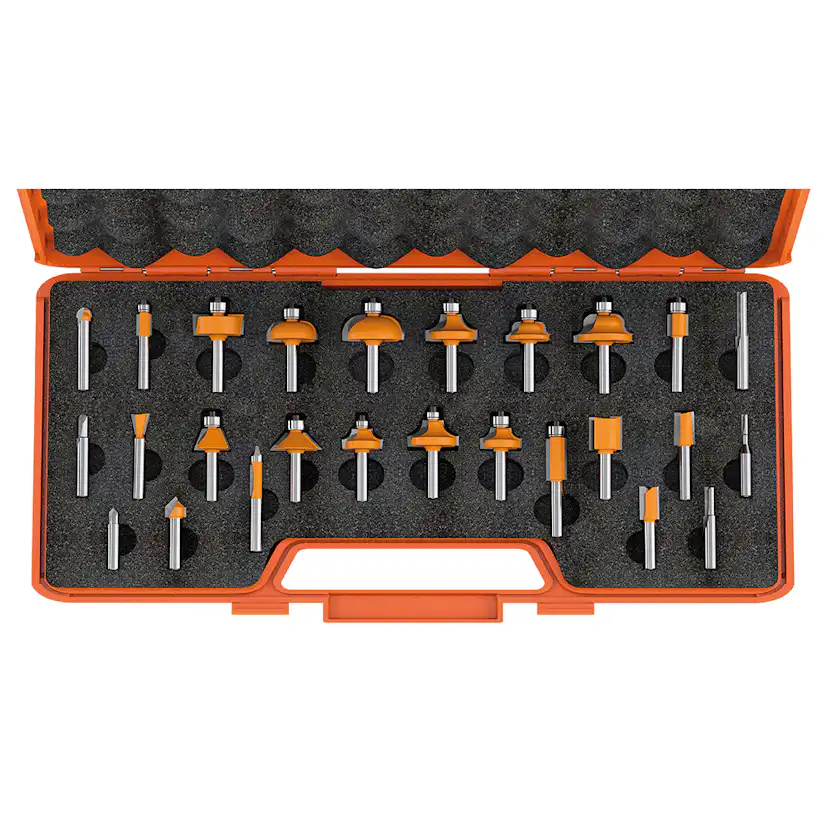 Frässet CMT Orange Tools 26 delar K8