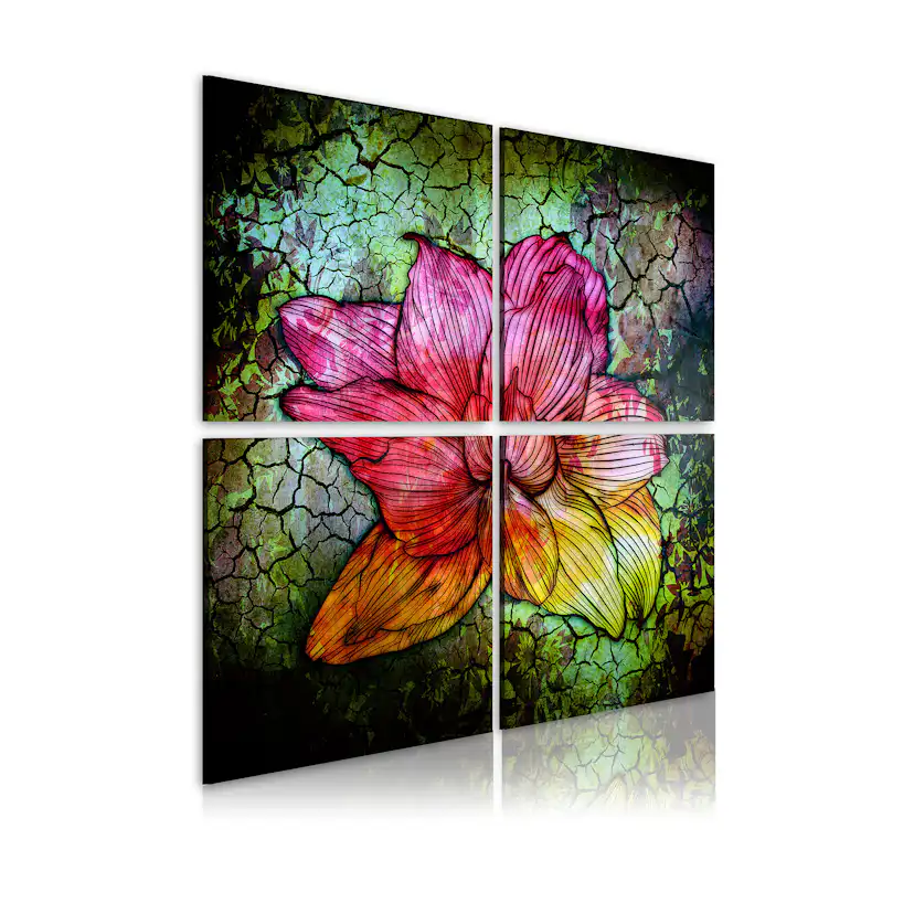 Tavla Arkiio Glas Blomma