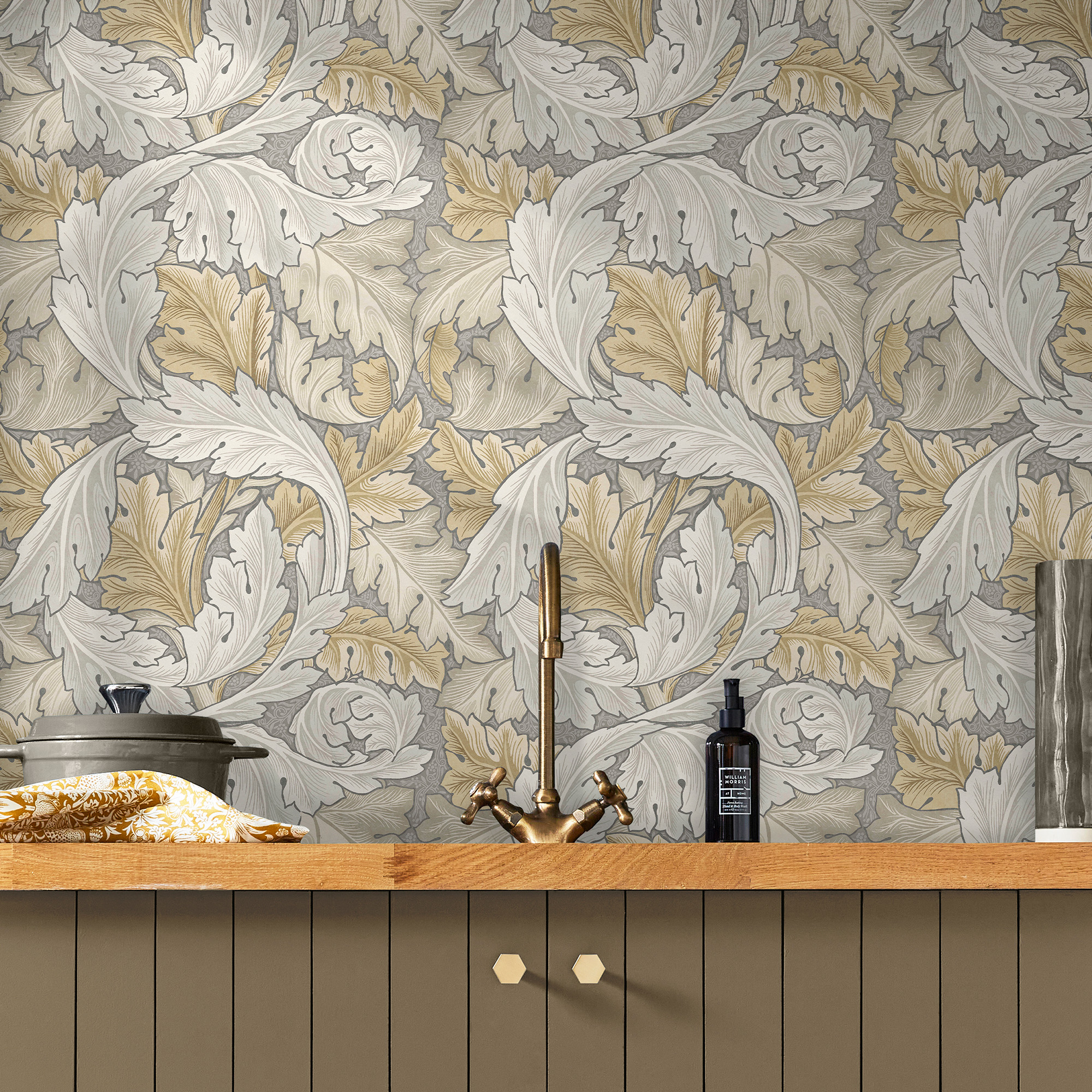 Tapet William Morris At Home Acanthus 124226 EasyUp, Mönstrad