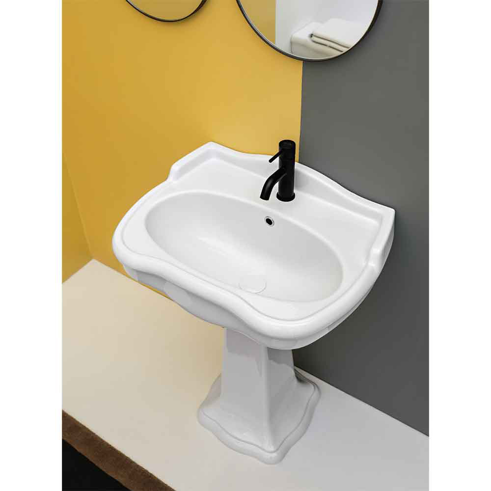 Tvättställ Lavabo Contea Retro med Pelare