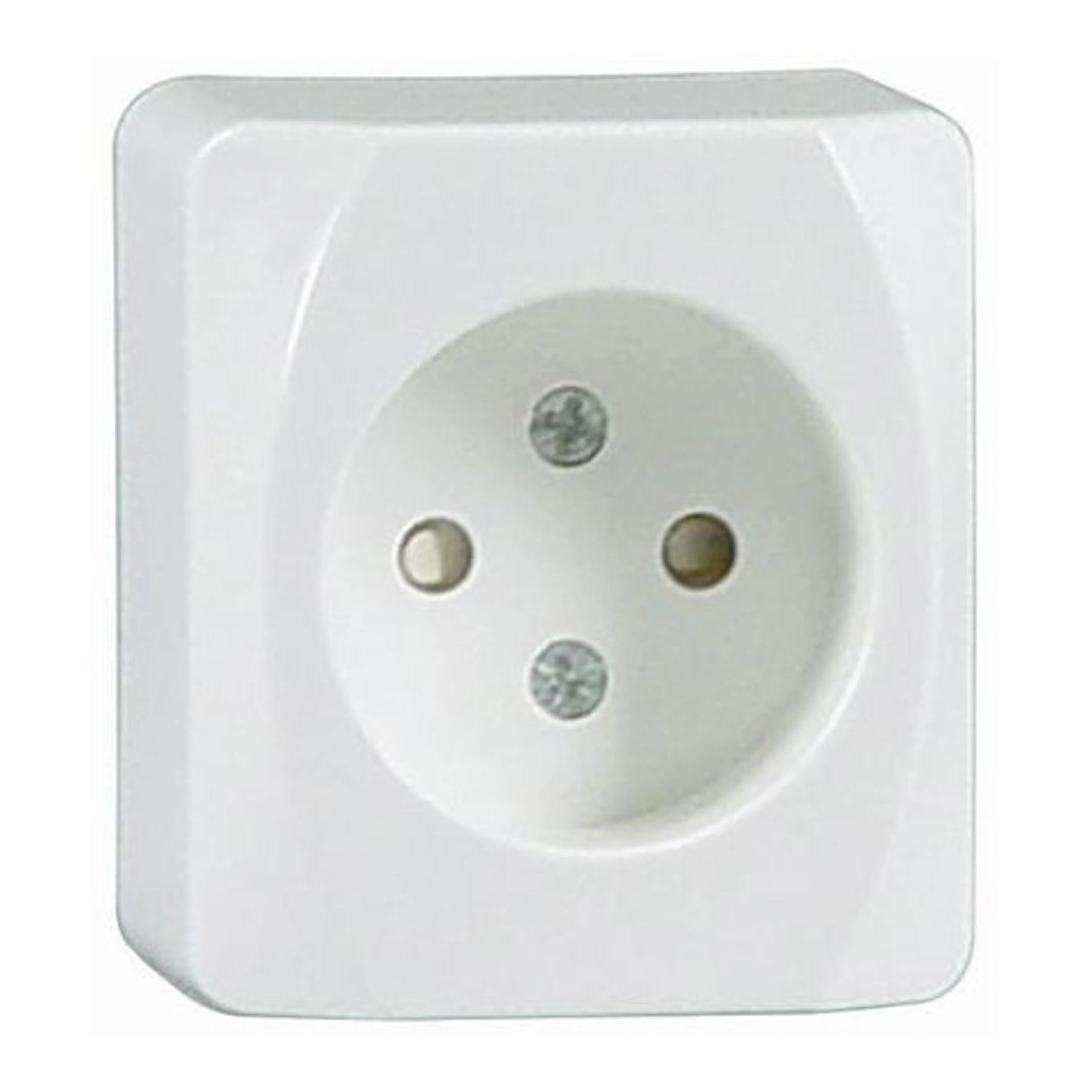 Vägguttag Malmbergs Nova Utanpåliggande 1-Vägs utan Jord