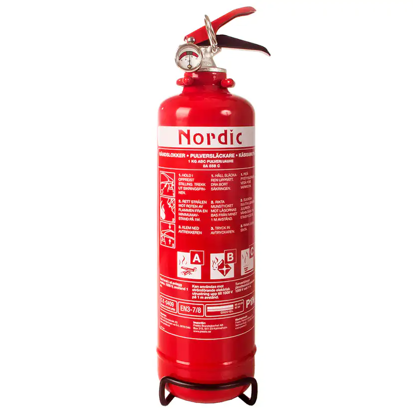Brandsläckare Pebe Nordic 1 kg