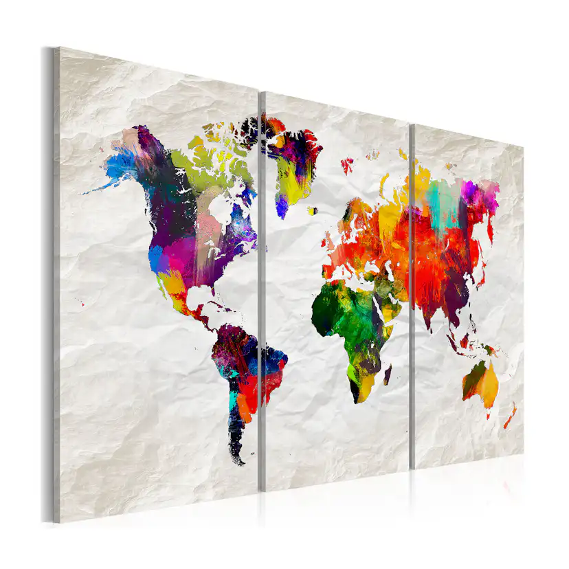 Tavla Arkiio World Map Rainbow Madness II