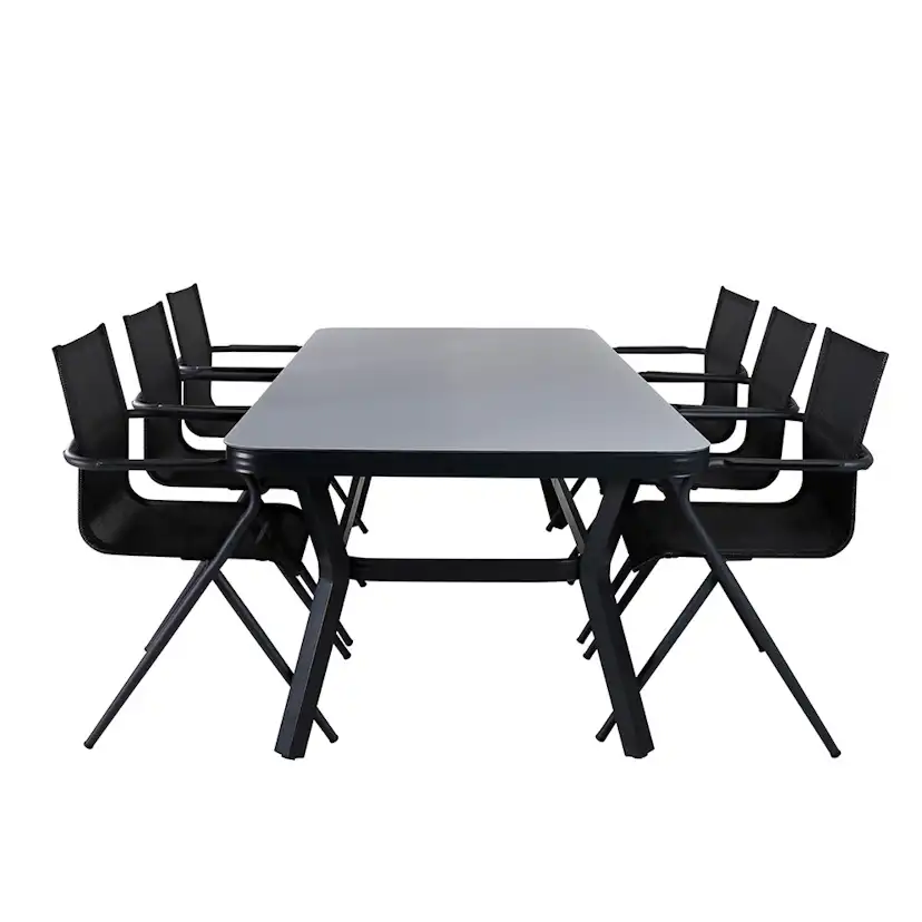 Matgrupp Venture Home Vyn med 6 Anve Matstolar