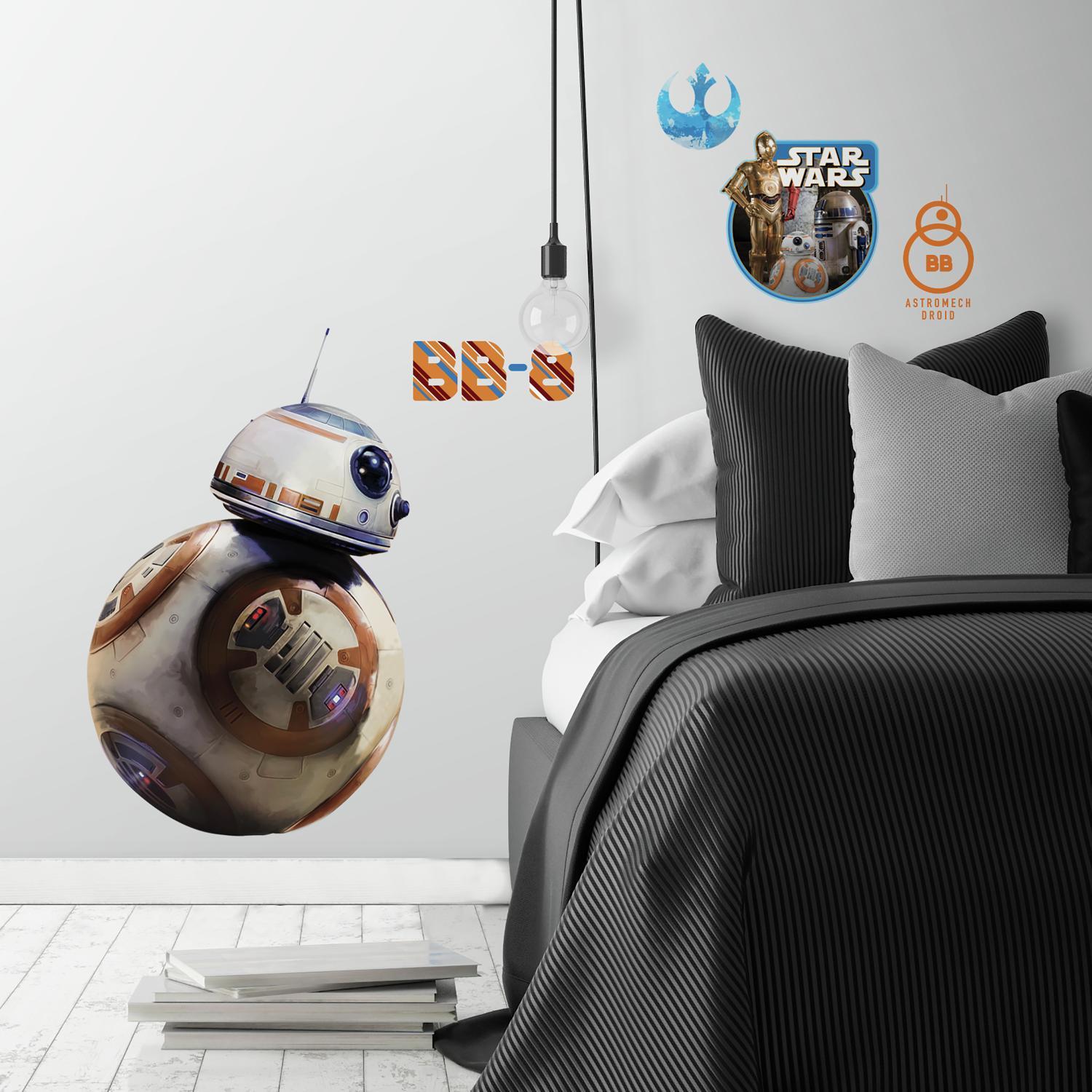 Väggdekor RoomMates Kids Star Wars BB-8