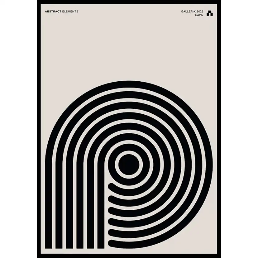 Poster Gallerix Abstract Elements No3