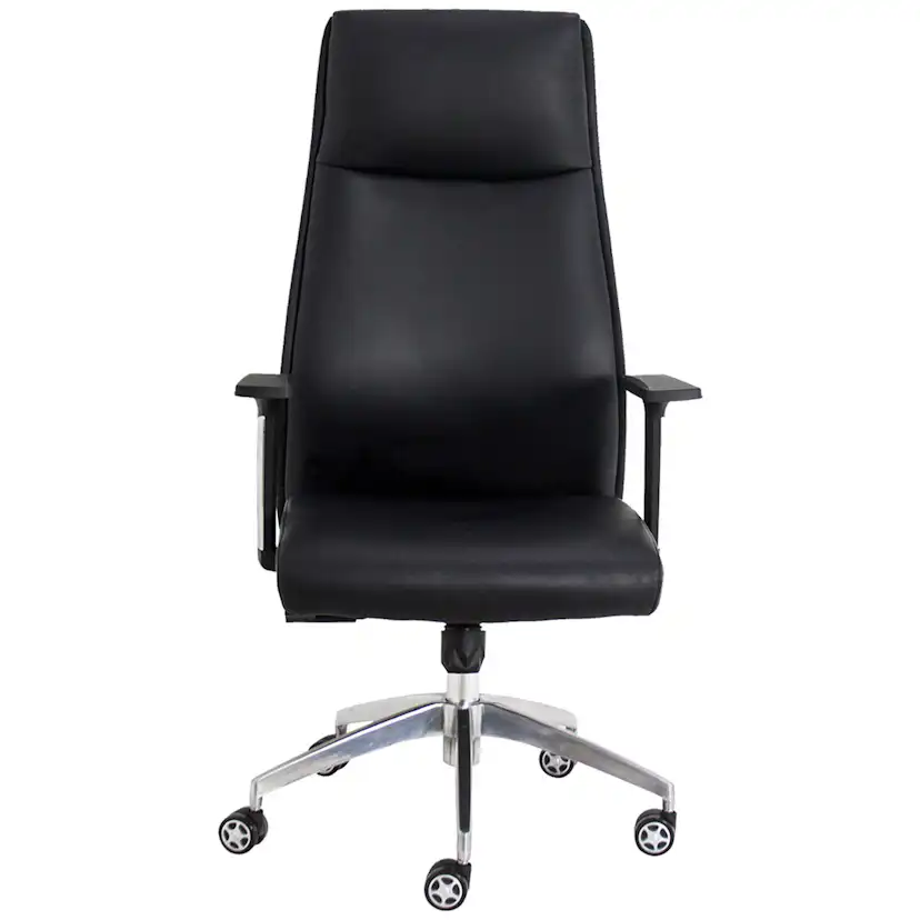 Kontorsstol Lykke Boss Stol i Läder med Justerbar Höjd & Ryggstöd