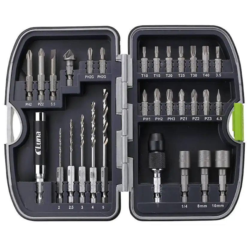Bits Luna Tools Och Borrsats Med 30 Delar