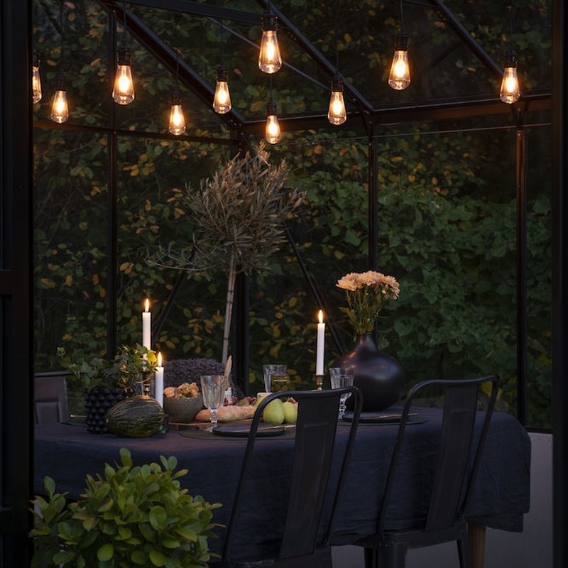 Tilläggsslinga Gnosjö Konstsmide E27 10 Amber LED