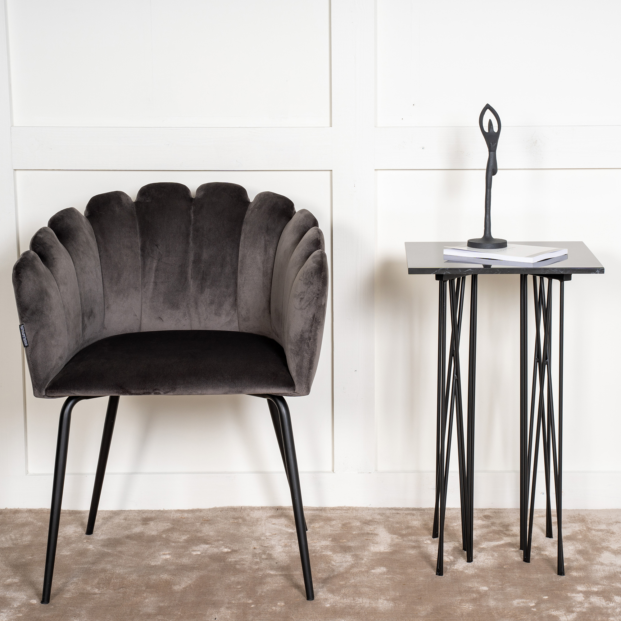 Sidobord furniture/fashion Stone 40 cm