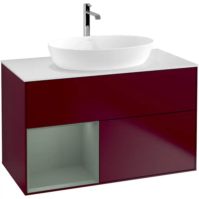 Tvättställsskåp Villeroy & Boch Finion med 2 Lådor Hylla och Bänkskiva för Fristående Tvättställ från Artis & Collaro