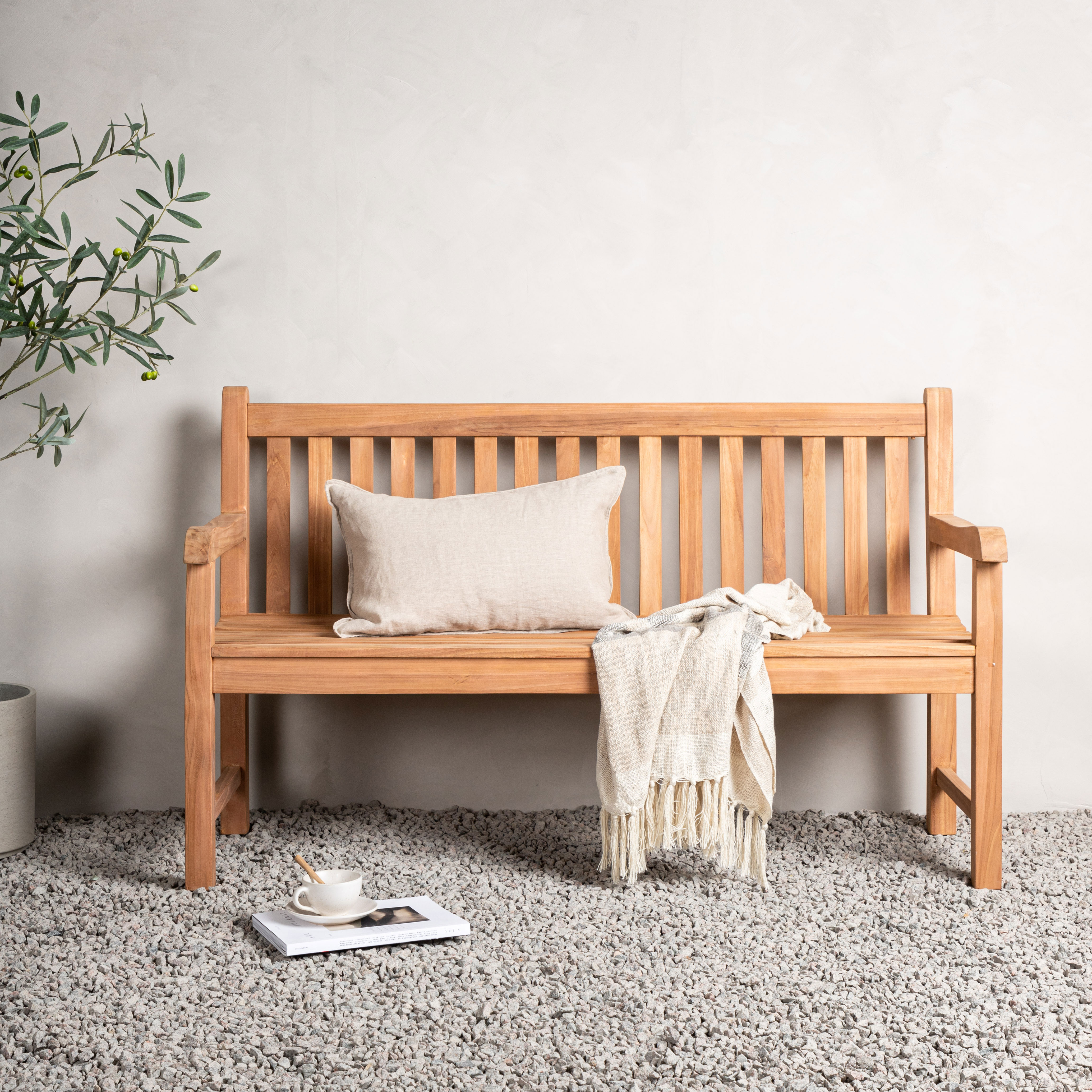 Bänk Venture Home Kenya med ryggstöd