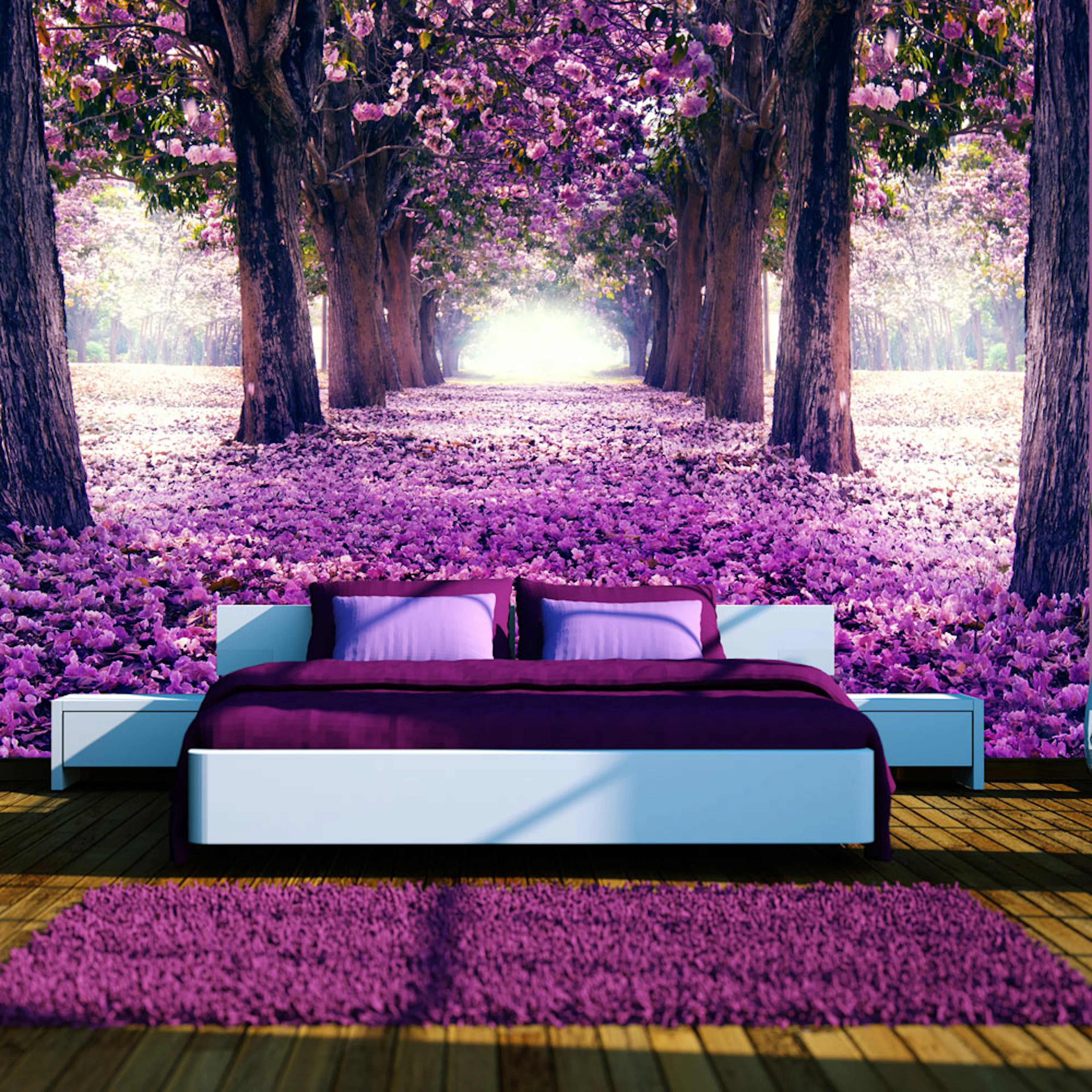 Fototapet Arkiio Självhäftande Flower Road