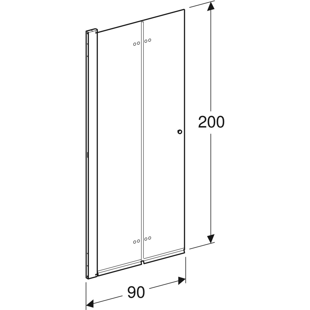 Duschdörr Contura Shower Showerama Vik