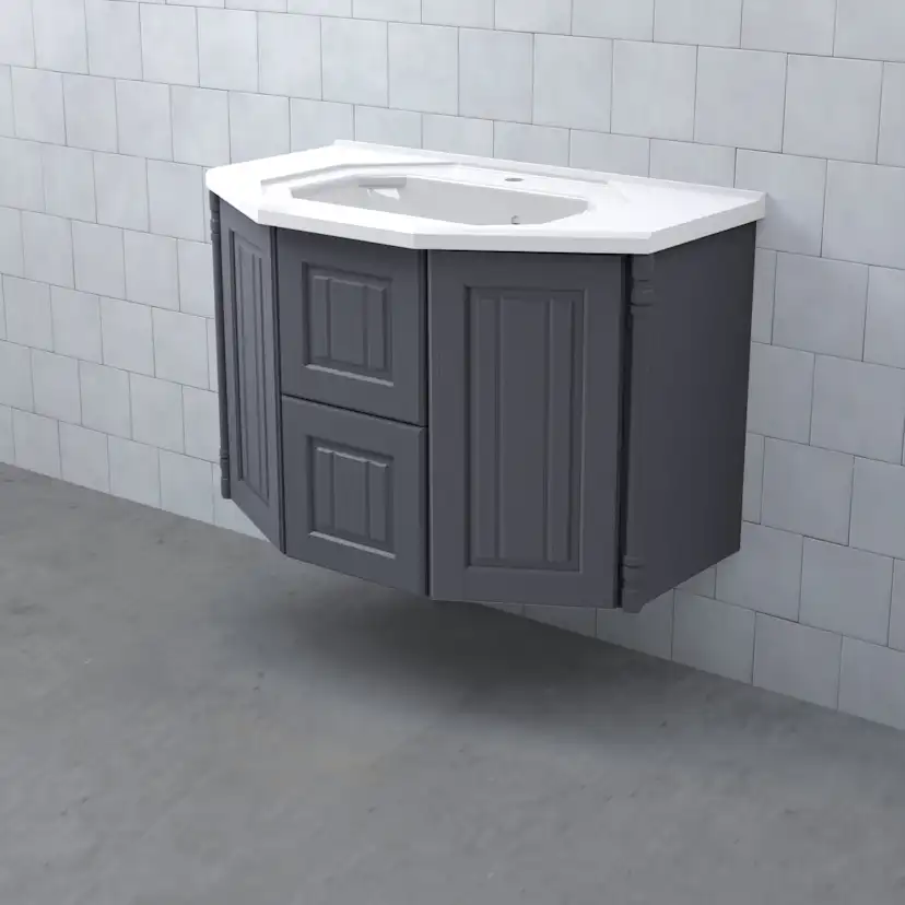 VALHALL Kommod 90 Lådor Stålblå Valhall 90, Bredd: 900 mm, Stålblå
