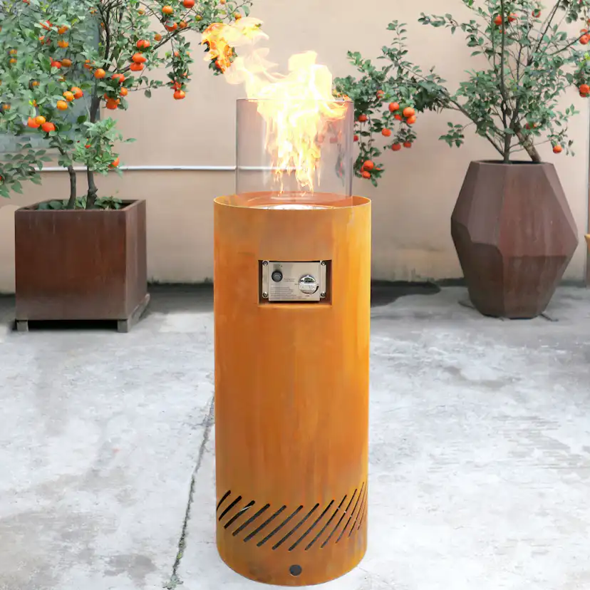 Eldstad Lyfco Cortenstål Gasoldriven Fredrika