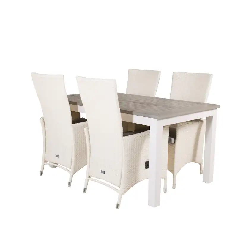 Matgrupp Venture Home Aleyna 152/210 med 4 Pishi Matstolar