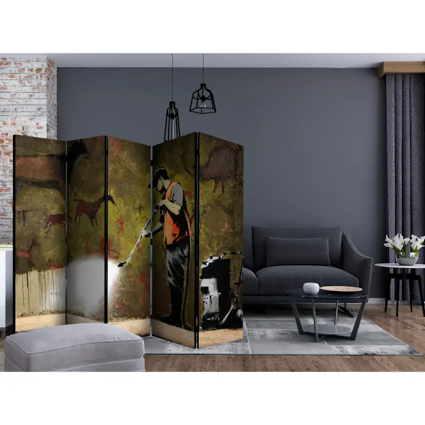 Rumsavdelare Arkiio Banksy Cave Painting II 225x172 cm