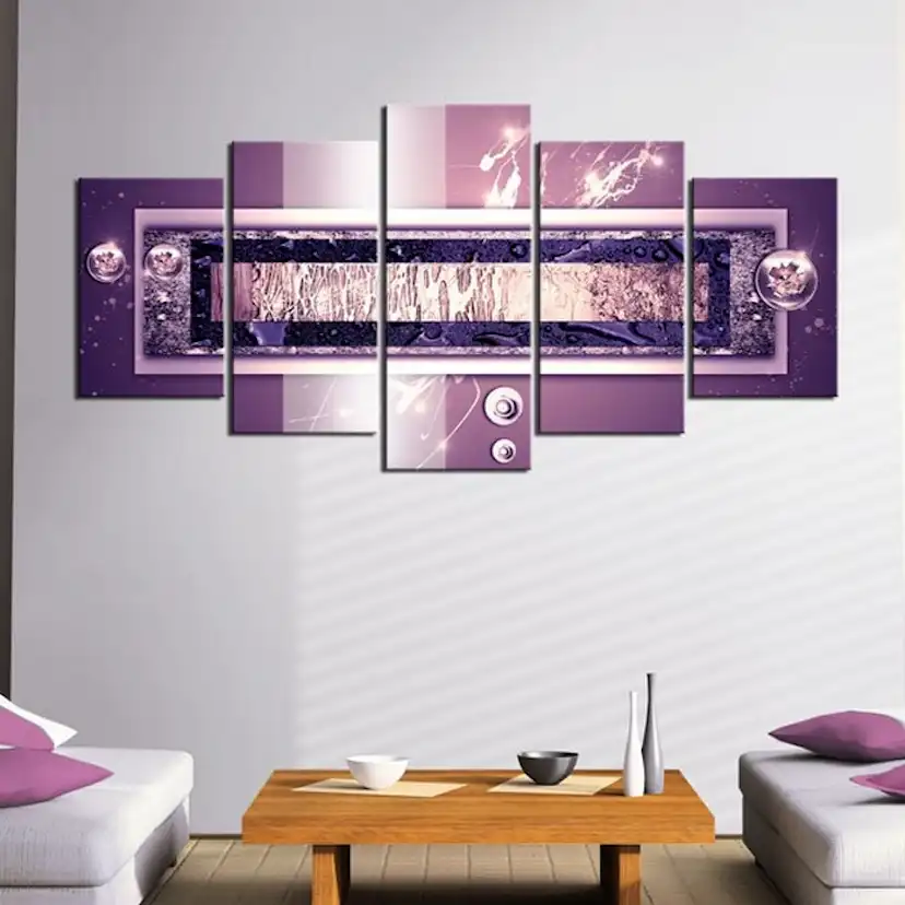 Tavla - Purple cascade 100x50 100x50 cm