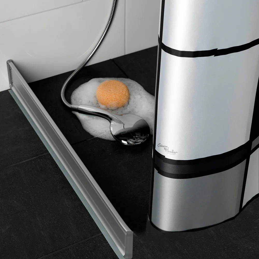 Duschsarg Leif Arvidsson 125 cm Ink. Väggfäste