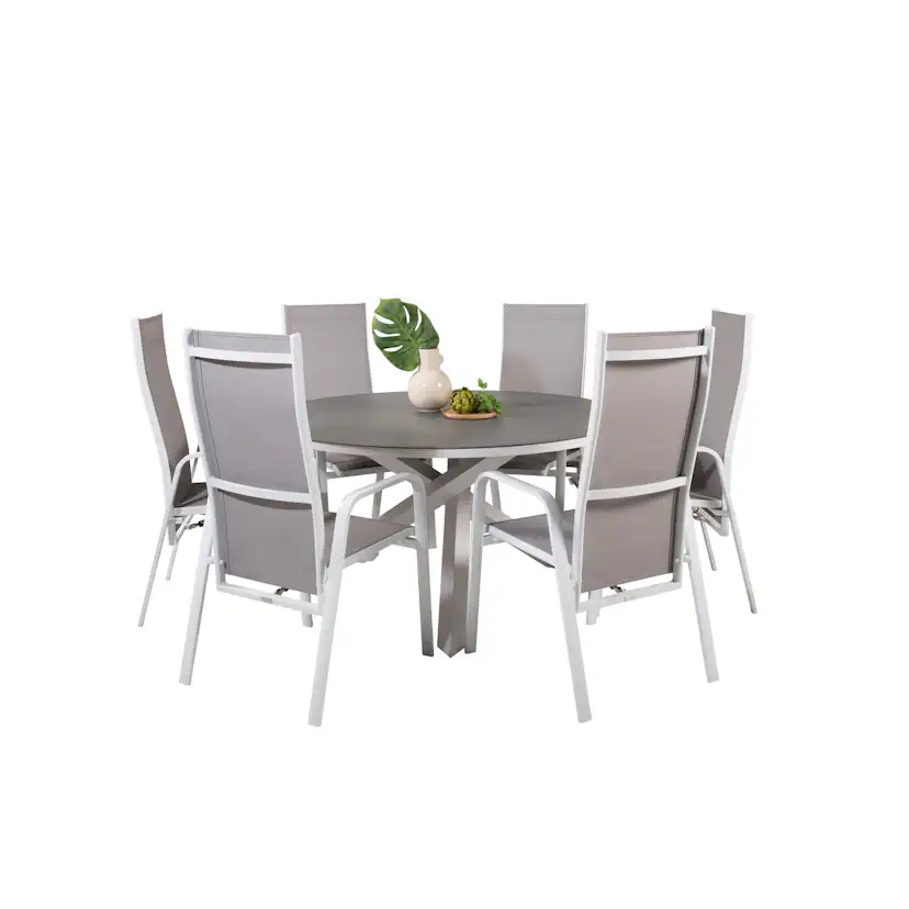 Matgrupp Venture Home Copacabana med 6 Copacabana Recliner Stolar