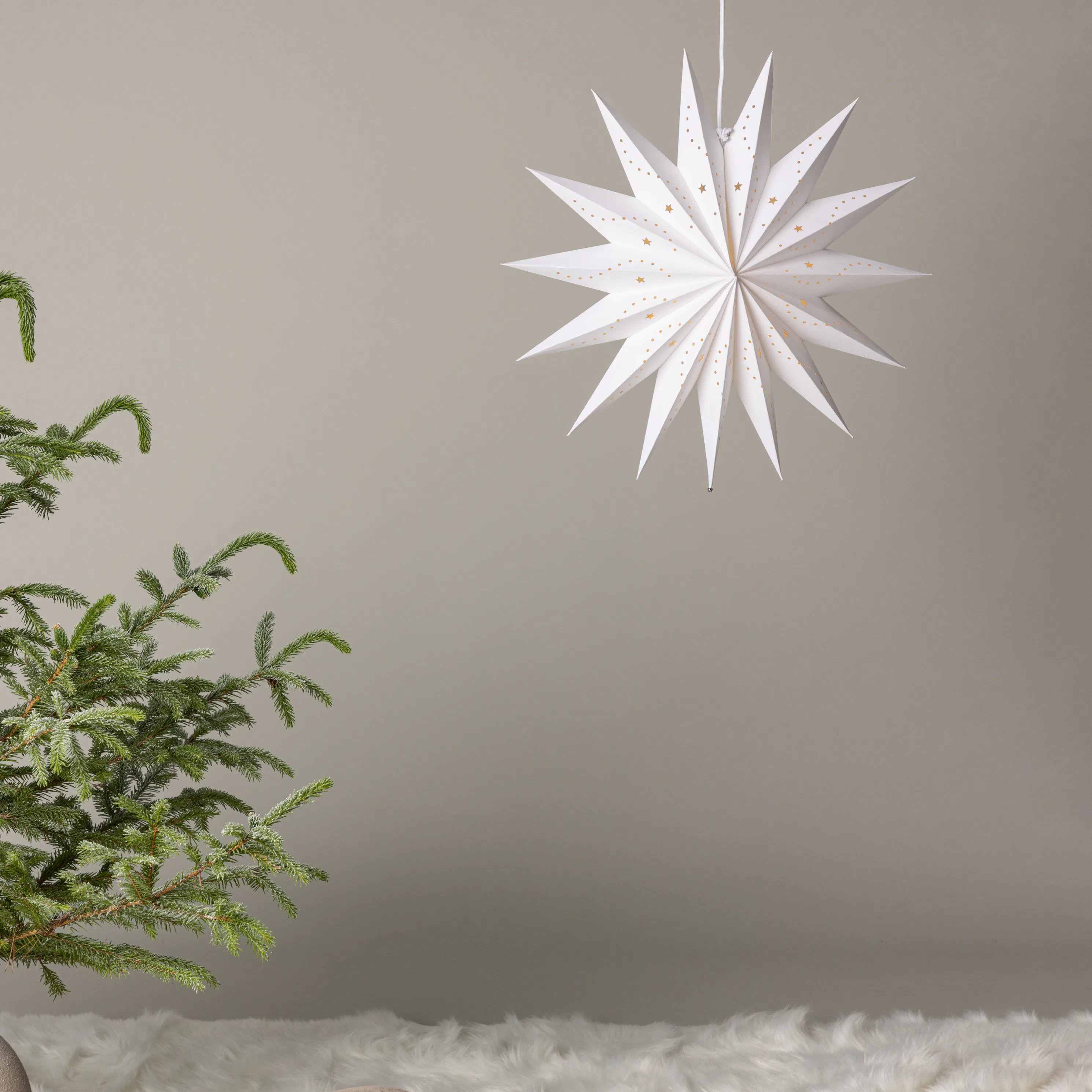 Lindvallen 46cm Pendant Lamp - White / White 46 cm