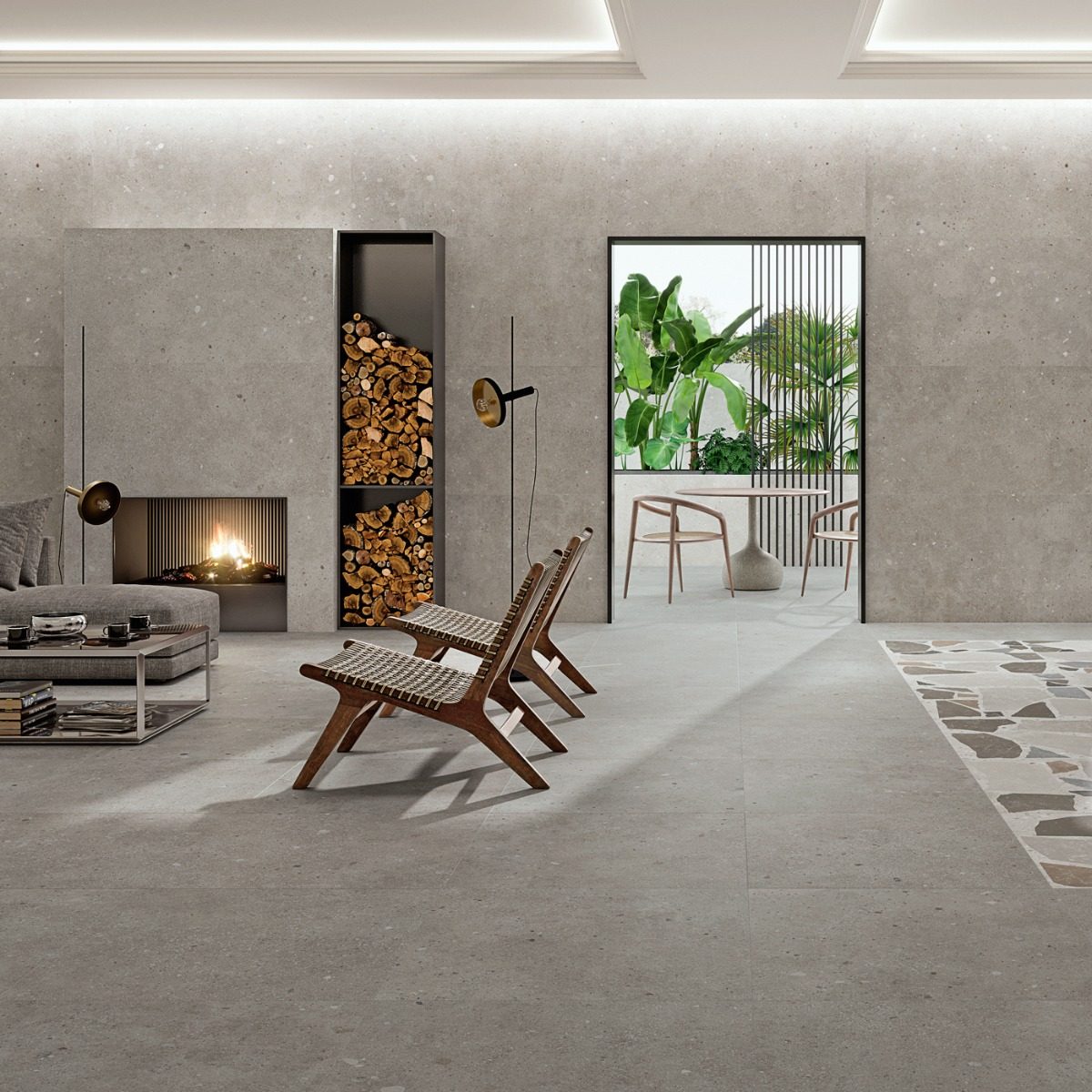 Klinker Glamstone Grey Matt 120x120 cm