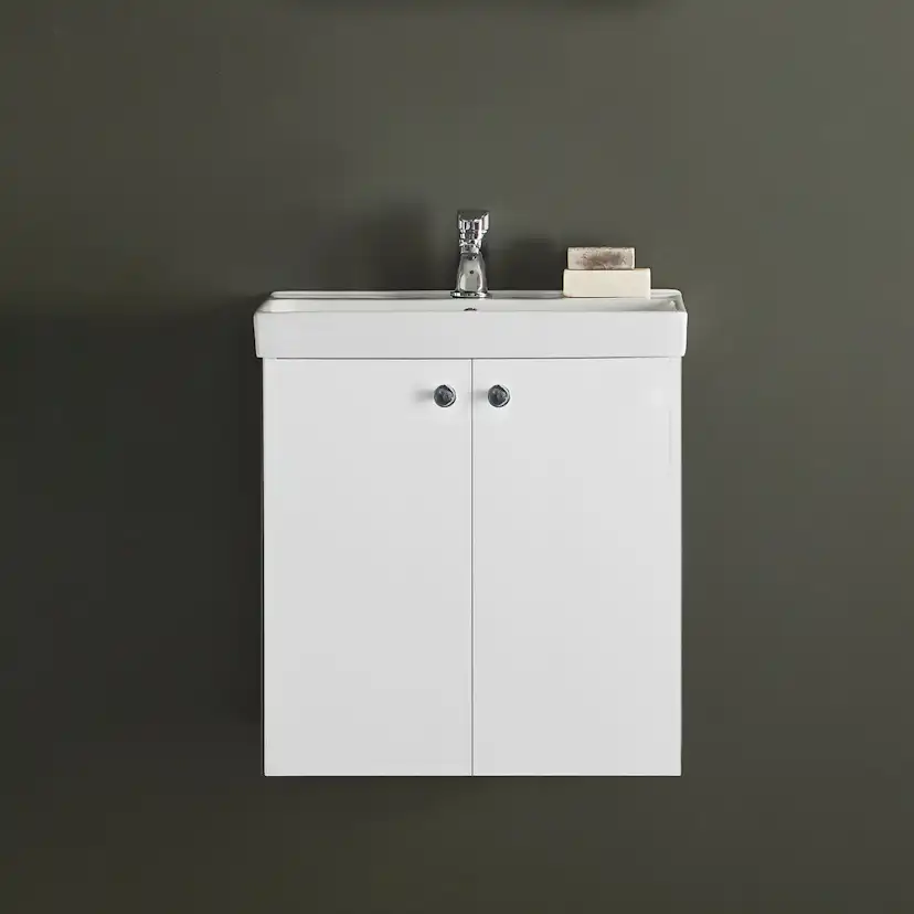 KOMMOD NEAT LUCKOR VIT 550 B: 550 mm, Vit