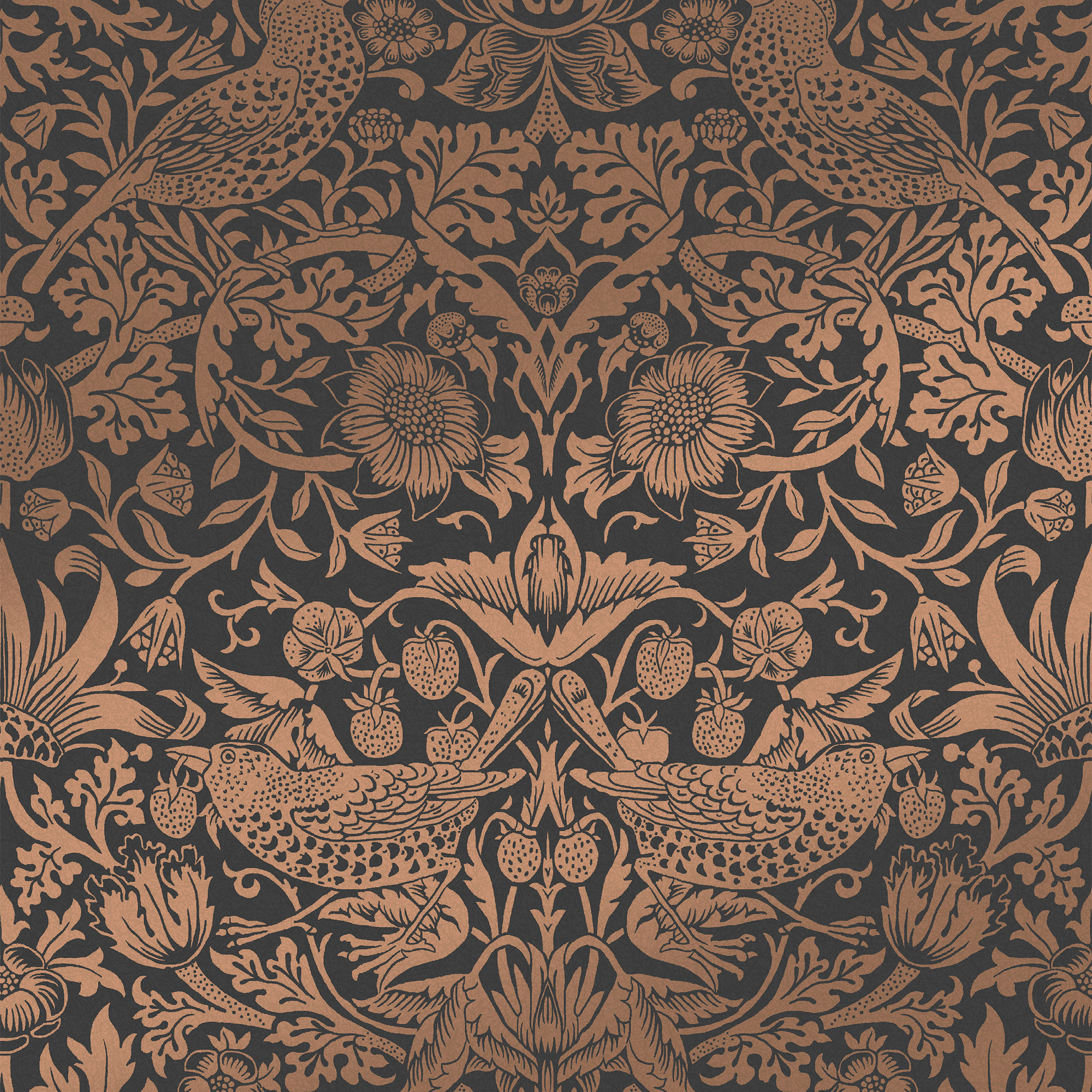 Tapet William Morris At Home Strawberry Thief Fibrous 124236