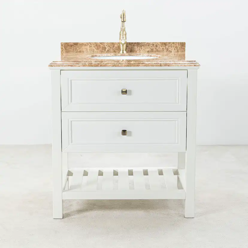 Tvättställsskåp Vesani Utah Beige Marmor