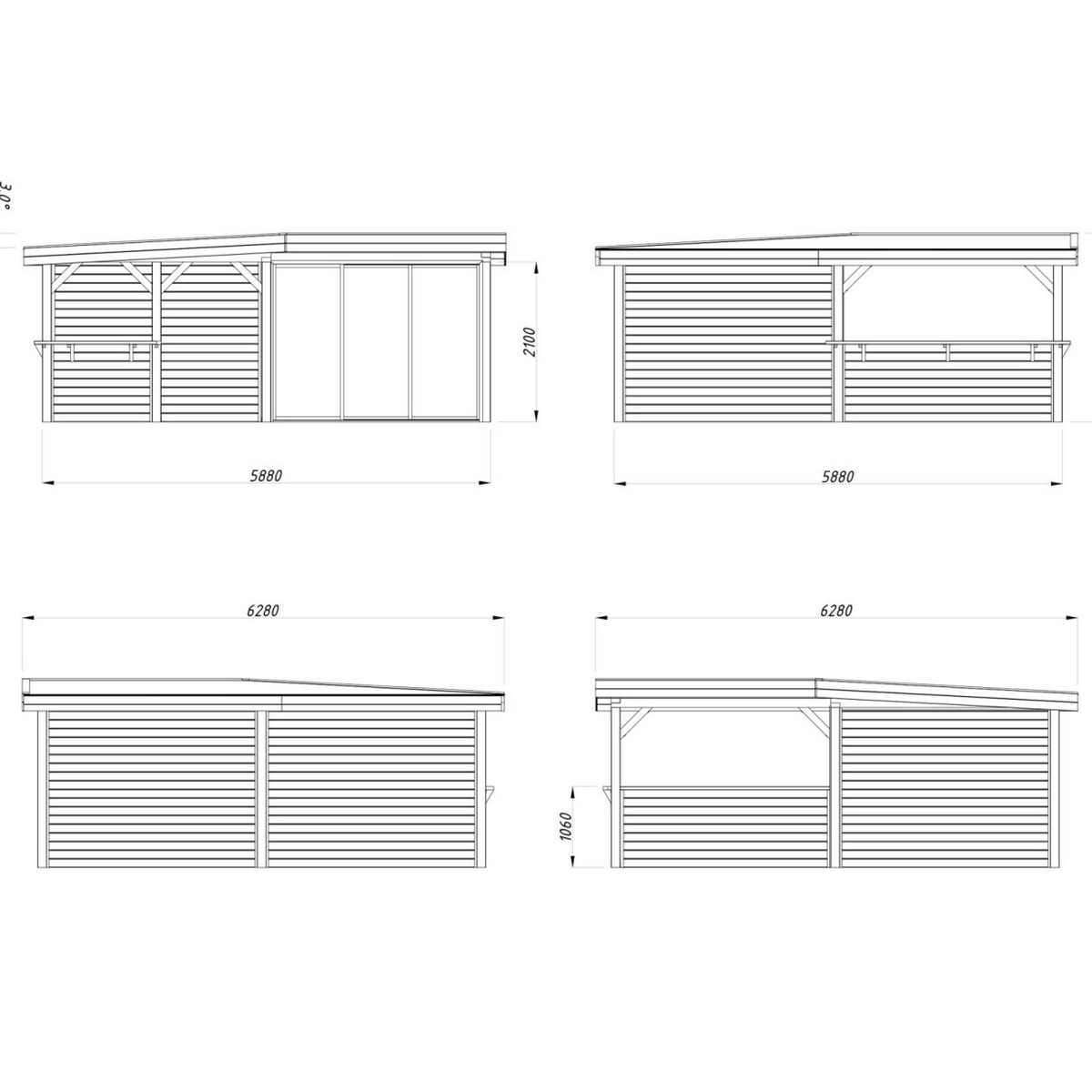Uterum Palmako Lenna 24,9 m2 Set 409 Slide