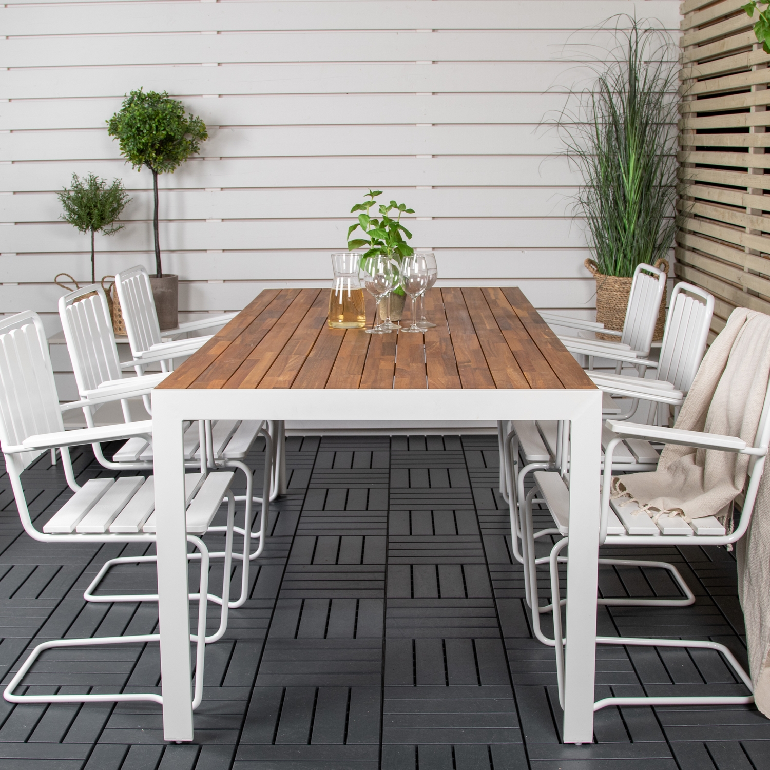 Matgrupp Venture Home Berfin med 6 Hollywood Stolar