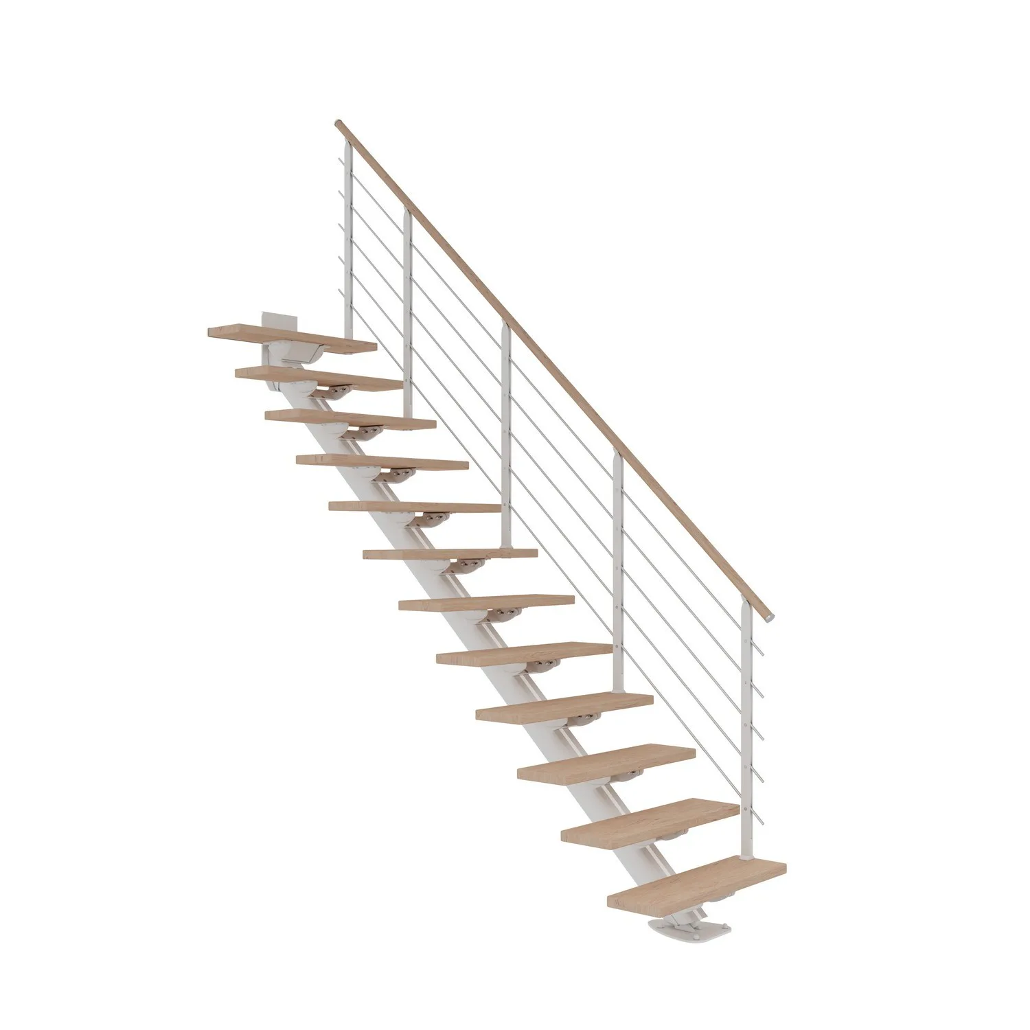 Spartrappa Dolle Sydney Ek Vit-Oljad Rak Design