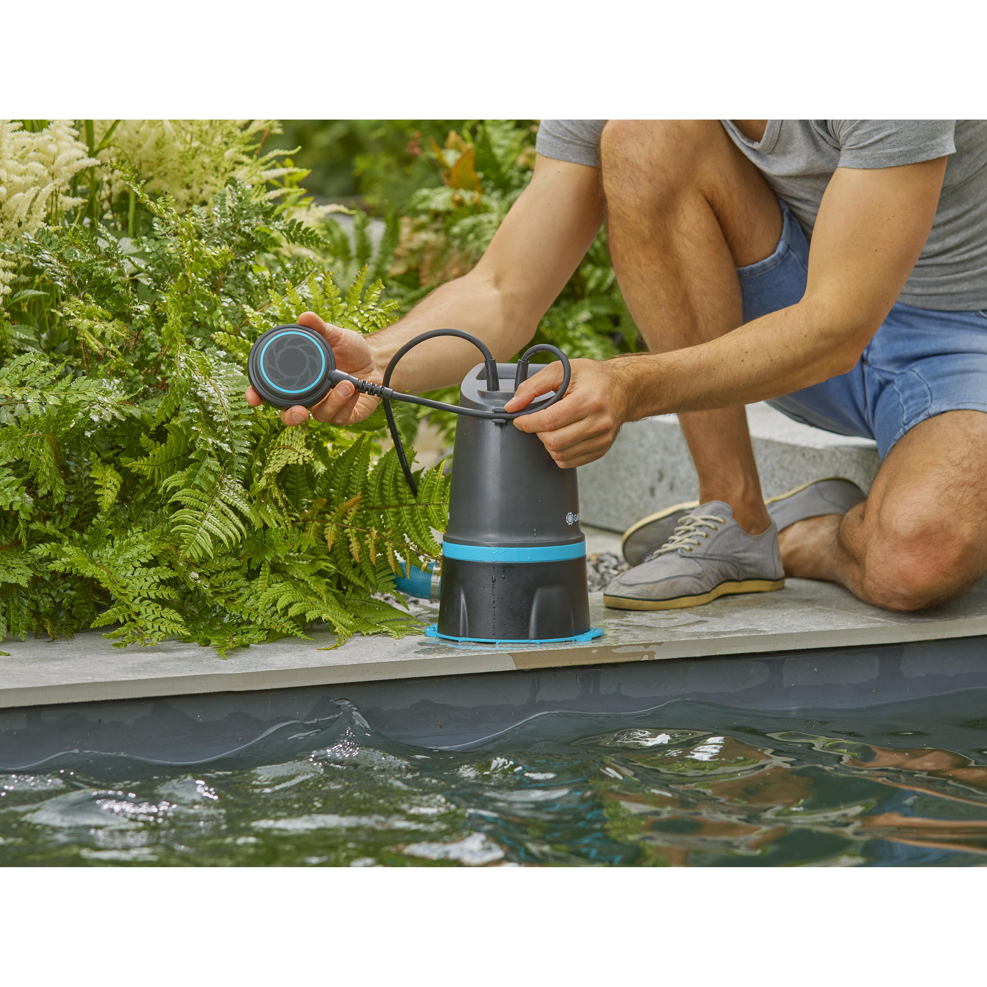 Spillvattenpump Gardena Basic 20000 För Rent & Smutsigt Vatten