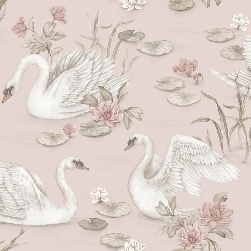 Tapet Boråstapeter Lily Swan 6927