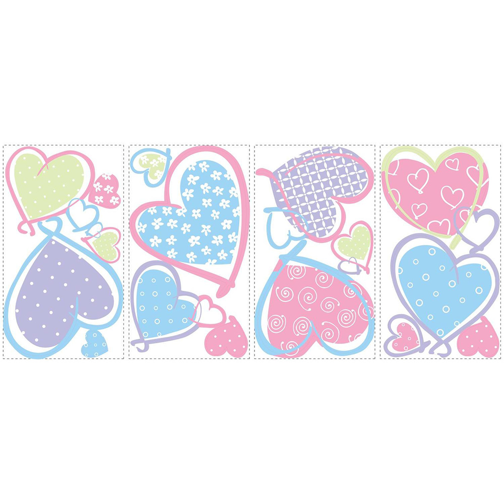 Väggdekor RoomMates Hearts