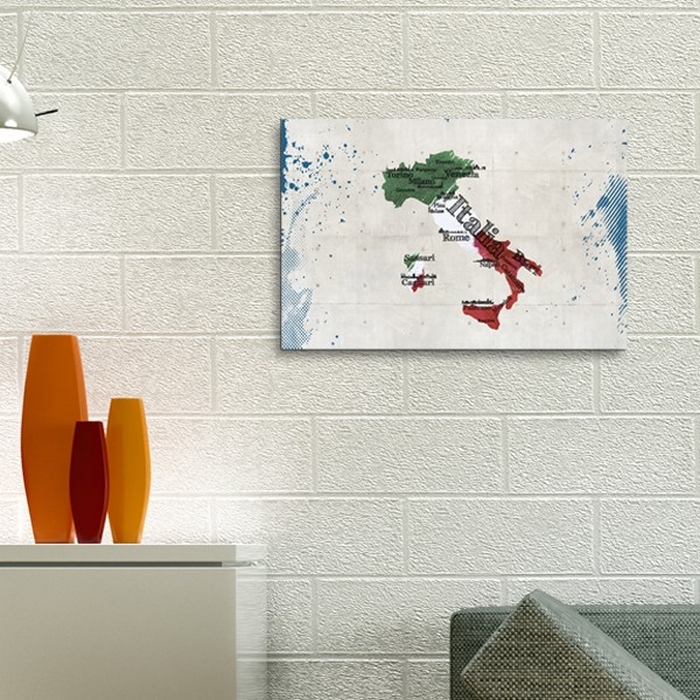 Tavla Arkiio Karta Över Italien