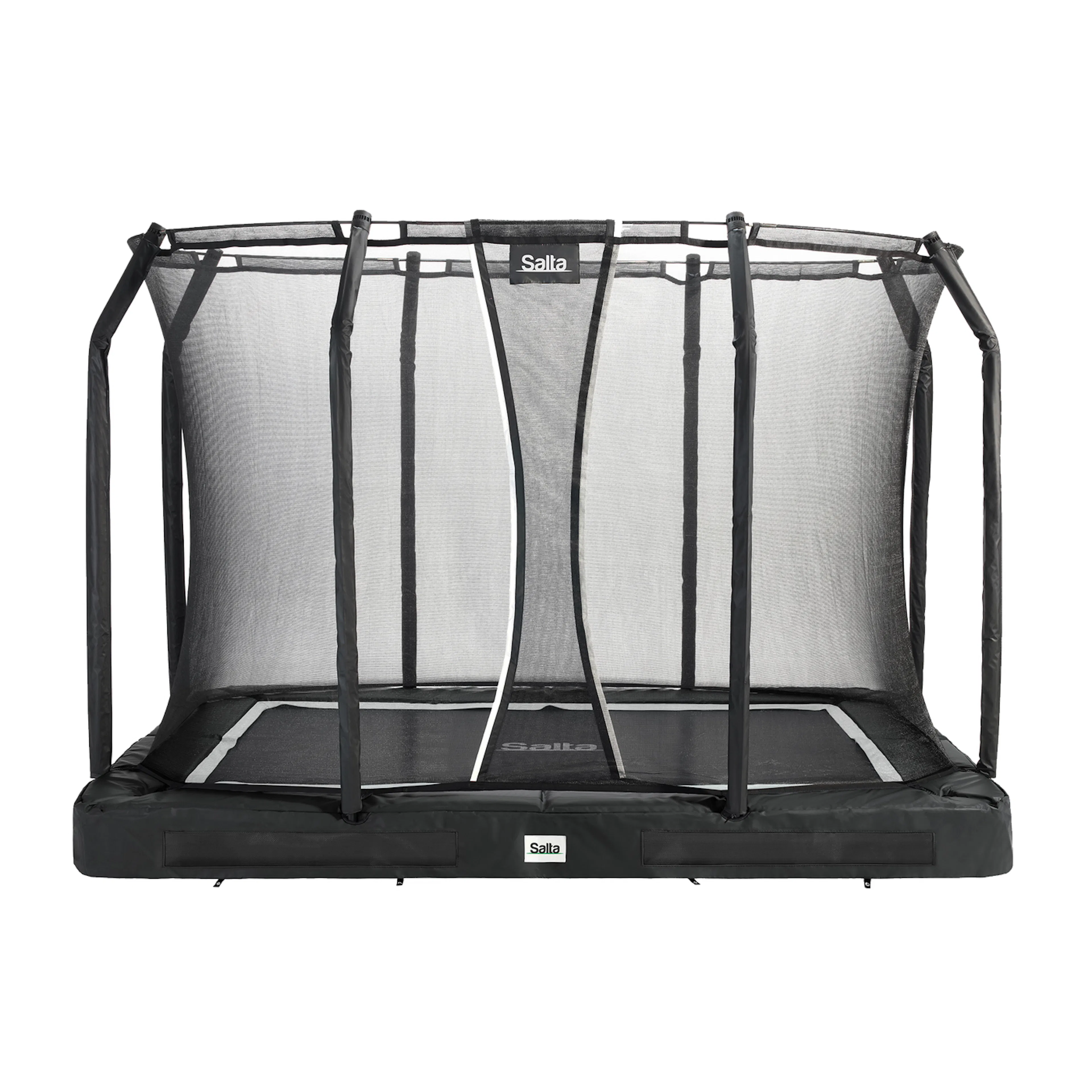 Studsmatta Salta Premium Ground inkl. säkerhetsnät 305x214 cm