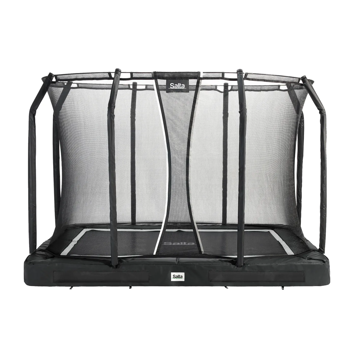 Studsmatta Salta Premium Ground inkl. säkerhetsnät 305x214 cm