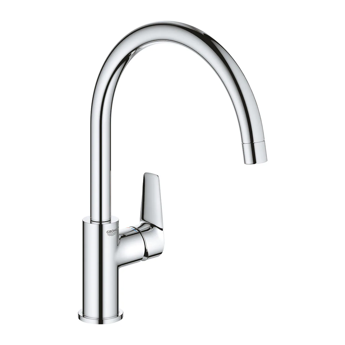 Köksblandare Grohe Start Edge C-Pip Engreppsblandare Krom Svängbar Pip Quickfix