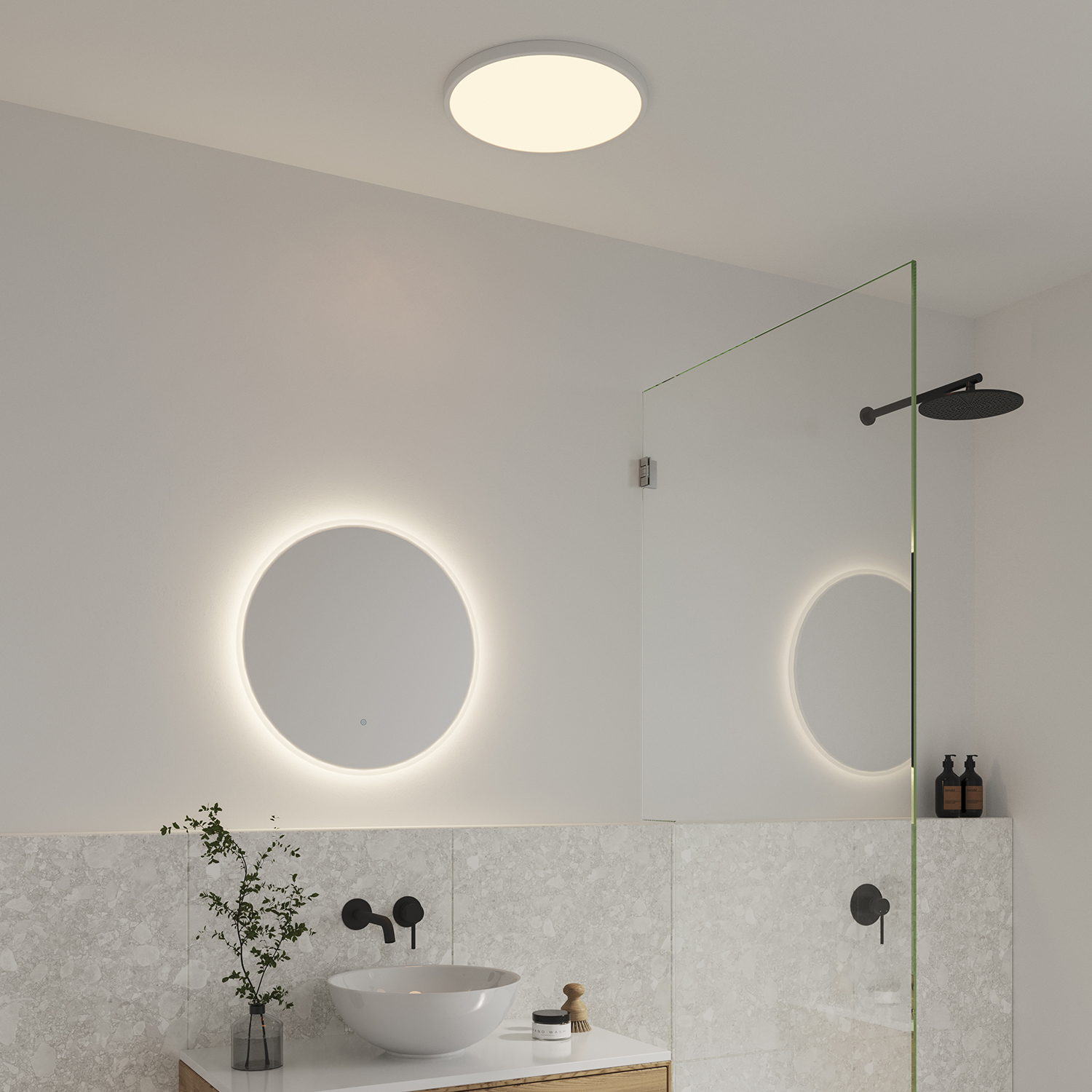 Spegelbelysning Nordlux Dovina 60 Vägglampa för Badrum med LED-belysning