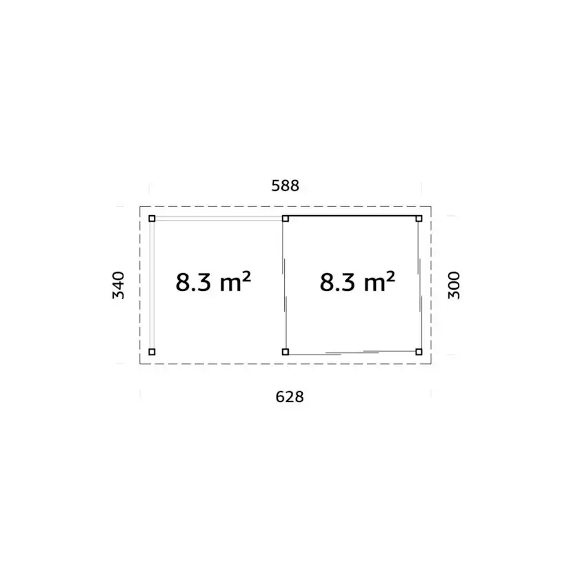 Uterum Palmako Lenna 16,6 m2 Set 404 Slide