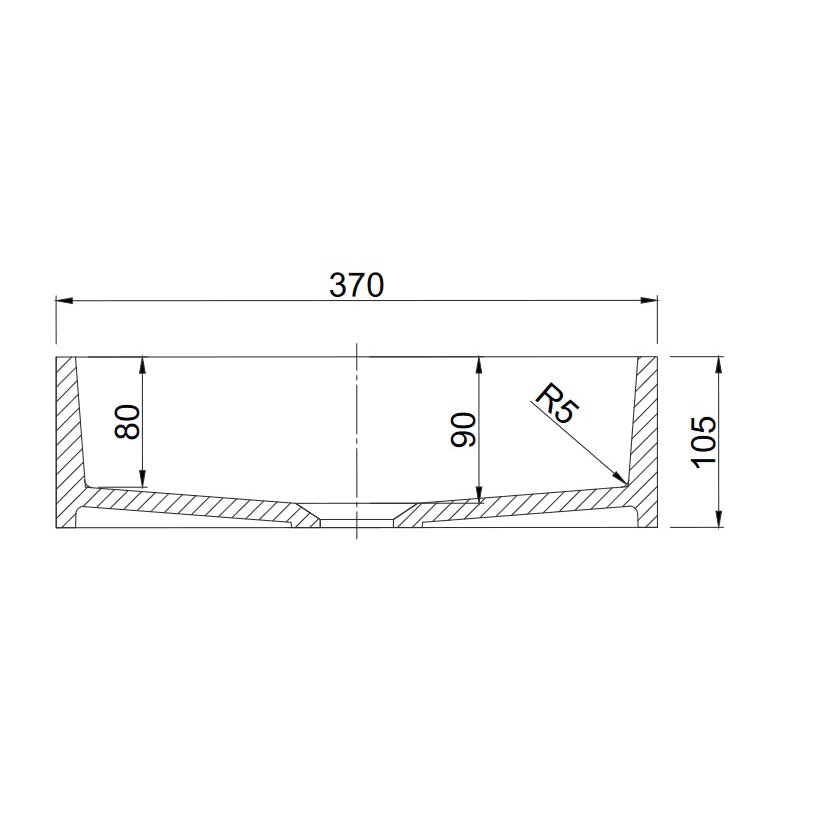 Tvättställ Lavabo Solid Surface 40